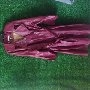 Ava & Viv Purple/Wine Trench Coat